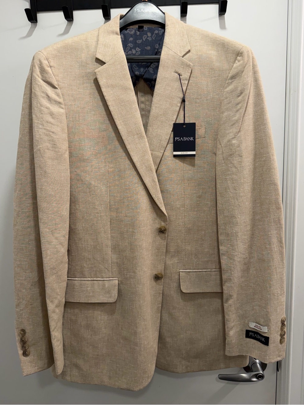 Jos. A. Bank Tan Linen-Blend Sport Coat